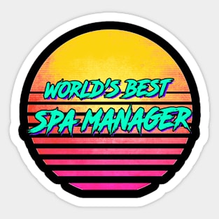 Funny Spa Manager Gift Sticker